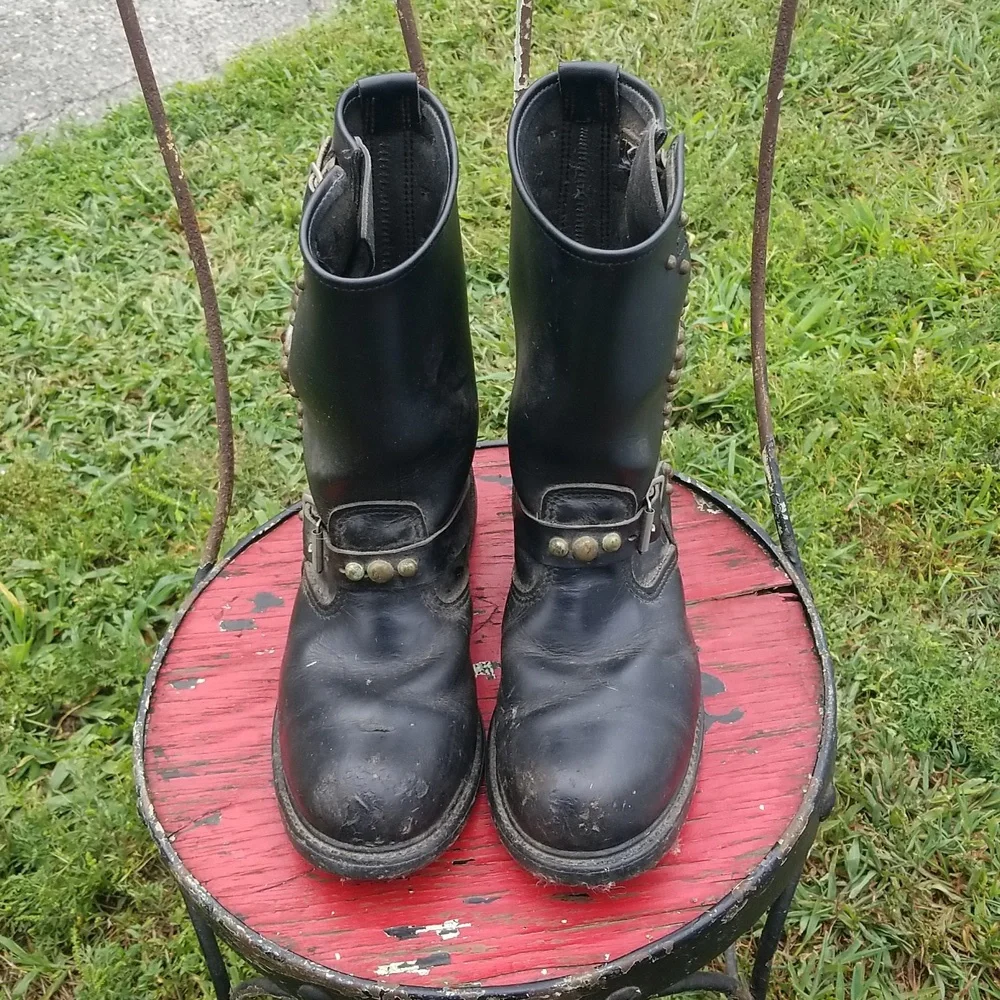Great China Wall engineer boots black size 81/2 - Picture 3 of 3